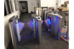 China SS304 Fingerprint Automatic Flap Barrier RFID System Access Control supplier