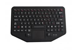 China Membrane Switch Backlit Usb Silicone Rubber Keyboard Integrated Touchpad supplier