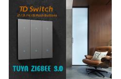 China Tact Button 240V Smart Home Switch Tuya Zigbee 3.0 PC Big Panel supplier