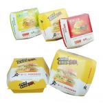 Customized Disposable Burger Box with Fries  Sustainable Takeaway Sandwich Container for sale