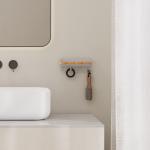 Wall Mounted Type Multifunction Magnetic Attraction Shower Rack for Modern Bathroom for sale