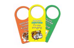 China Door Hanger 3D PET Lenticular Card Printing For Hotel / Home Caution supplier