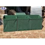 Green HDP Galvanized Military Hesco Barriers for Temporary Fortifications for sale