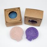 100% Natural Organic Shell Shaped Sponge Konjac Shower Sponge For Face for sale