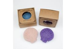 China 100% Natural Organic Shell Shaped Sponge Konjac Shower Sponge For Face supplier