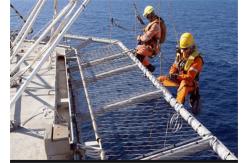 China High Grade Safety Helideck Safety Net Perimeter Netting With Anti - Rust Surface supplier