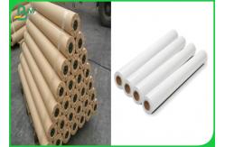 China 36inch * 50m 80gsm Inkjet CAD Plotter Paper Roll For Engineering Drawing supplier