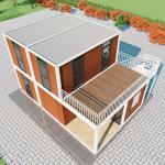 China Factory Custom Luxury Modern Cheap Flat Pack Living Container Home for sale