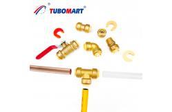 China Hydronic Heating PN10 PN16 Pex Push Fittings Nickel Plated Push To Connect Fittings supplier