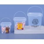 White Color Square Plastic Bucket with Chemical Resistance for sale