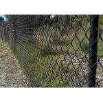 18 Gauge Black PVC Chain Link Fence for sale
