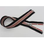 Multi Color Concealed Brass Metal Teeth Zipper Open End 5# Length Customized For Jacket for sale