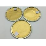 Customized Logo Aluminium Gold Foil Lid For Coffee Powder Not Easy To Cut Hands for sale