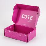 Customized Size Beauty Packaging Pink Corrugated Mailer Boxes for sale