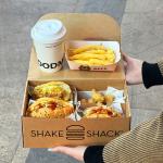 Customized Printing Hamburger And French Fries Takeaway Box Eco-friendly Hamburger Packaging Box