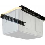 Painting Folding Overhead Bin Rack for Adjustable Width and Orientation Ceiling Mount for sale