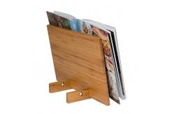 China high quality bamboo ipad holder book holder with acrylic for wholesale supplier