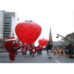 Advertising Inflatables Strawberry Character Balloon Giant Fruits Flying Ball for sale