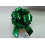 Holographic Green Fushia Pom Pom bow 4 dia 250mm width for gift promotion for sale