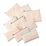 Sublimation Blank Linen Zipper Canvas Pencil Bag Makeup Bag Toiletry Bag Storage Bag Canvas Bag Portable Pencil Case for sale