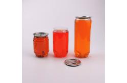China 250ml Plastic Drink Packaging Custom Juice PET Soda Beer Pop Can Bottle supplier