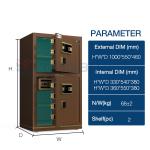 High Quality Double‑Door Safe Full Leather Lining Adjustable Shelves Home Safes Commercial Safe For Valuables Storage for sale