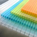 4mm To 20mm Colored Multi-Wall Polycarbonate Roof Tiles Lightweight Durable Roofing Materials for sale
