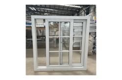 China White UPVC Slide Window Windproof  Horizontal Sliding Windows Double Glazed supplier