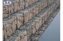 China Double Twist Gabion Wall Cages For River Bed Protection Hexagonal Weave supplier