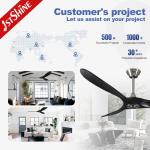 Home No Noise Energy Saving Ceiling Fans With Real Wood Blades