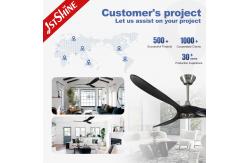 China Home No Noise Energy Saving Ceiling Fans With Real Wood Blades supplier