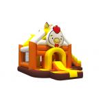 Tarpaulin Chicken Cartoon Inflatable Bounce House Slide Combo Inflatable Playground