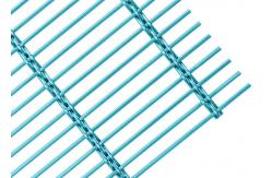 China Square Aluminum Frame Architectural Metal Mesh Easy Mounting 13mm Warp Pitch supplier