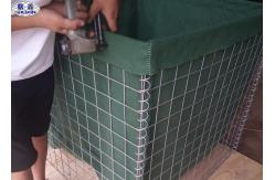 China Hot Dipped Galvanized Military Gabion Box hesco barrier , Wire Mesh Retaining Wall supplier