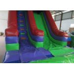 Dark Green Large Commercial Inflatable Water Slides / Bounce House With Slide
