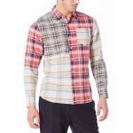 Mix Plaid checked Mens Casual Linen Shirts XS~XXXL With 48% Cotton for sale