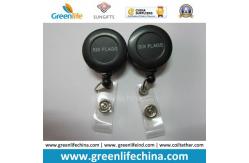 China ID Round Badge Pull Rell W/Silk Screen Custom Logo Printing supplier
