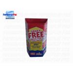 Temporary Cardboard Dump Bins Flat Pakced For Fresh Milk Uncle Tobys
