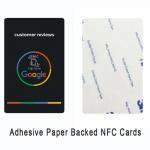 Adhesive Google NFC Cards | Double-Sided Tape + Real-Time Reviews + Branded Rainbow Aesthetics for sale