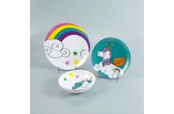China Kid Unicon Printed 12 Pcs 100% Melamine Dinnerware Set supplier
