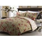 Printed Machine Quilting Bedspreads And Coverlets 3pcs Color / Pattern Customized for sale