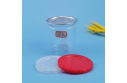 China Easy Open 450ml Aluminium Lid 30G Plastic Food Cans supplier