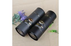 China Empty Cylinder Paper Tube Box For Wine Bottles Packaging With Metal Lid supplier