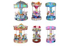 China 3 Seats Fun Carousel Kiddie Ride Amusement Doll Machine Customized supplier