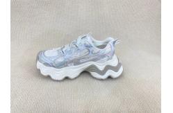 China Silver Lace Pearl Women Sneakers Mesh Turbo Shoes Casual And Running supplier