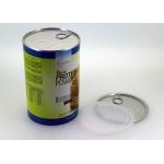 Small Food Grade Powder Paper Tube Packaging ,  Aluminum Easy Open End for sale