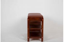 China Lightweight 3 Shelves Entryway Bench With Shoe Storage / Hidden Drawer supplier