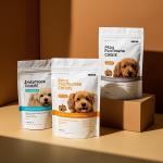 Resealable Kraft Paper Pet Food Packaging Bag Biodegradable OEM Logo Printing Service for sale