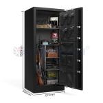 Firearm Protection Solid Steel Gun Safe Box For Secure Storage