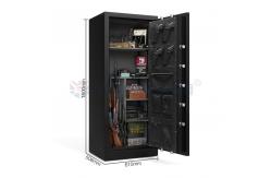 China Firearm Protection Solid Steel Gun Safe Box For Secure Storage supplier